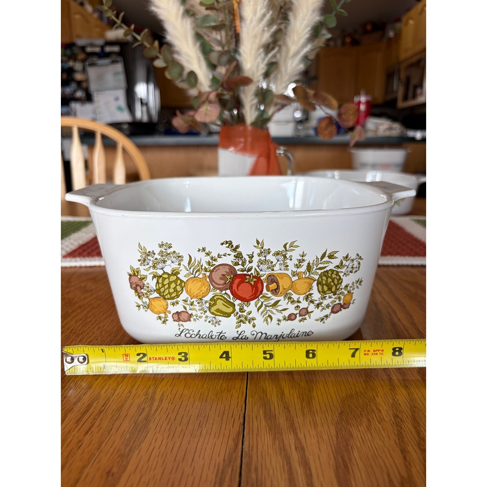 Corning Ware Spice of Life 3 Quart Casserole Dish A-3-B L'Echalote La Marjolaine